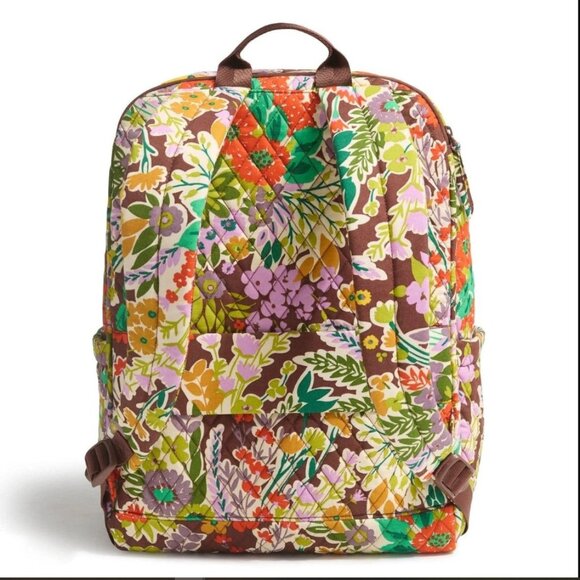 NWT Vera Bradley Essential Large Backpack Cotton - Evening Garden main image 4